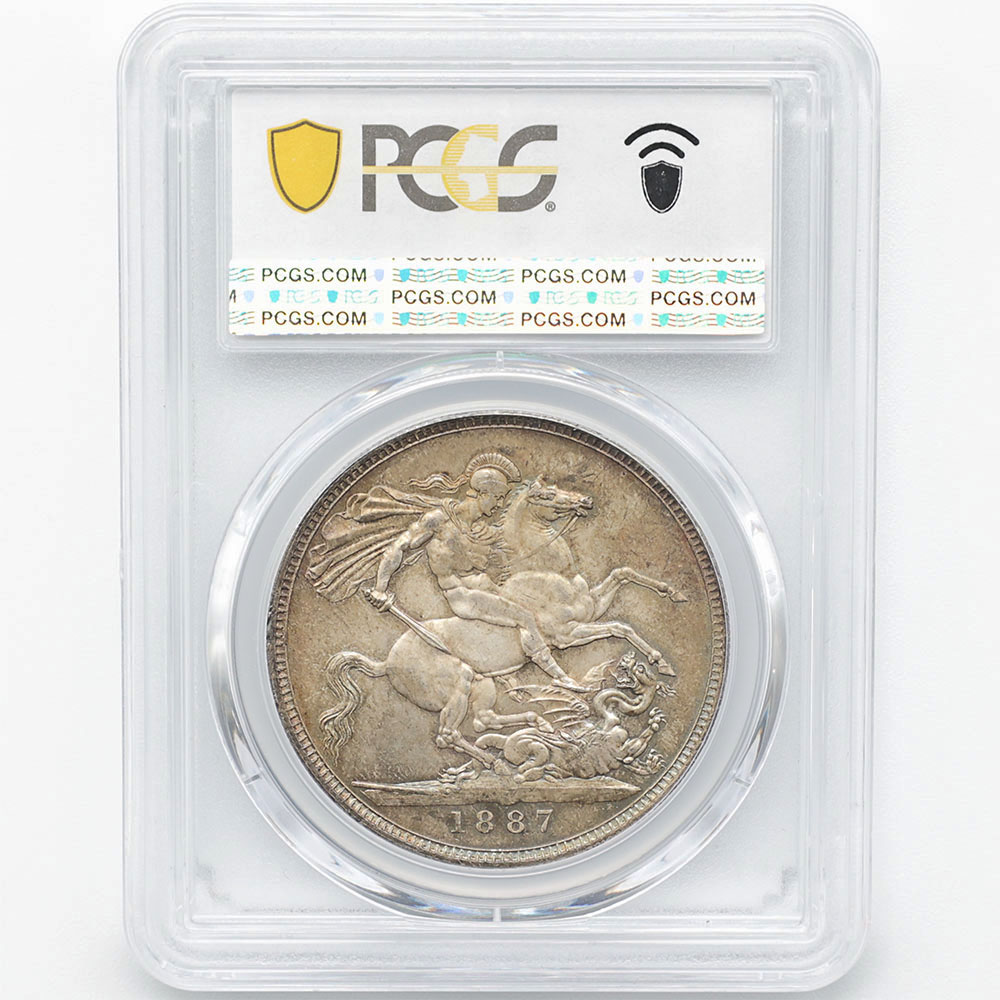 1887 �ѹ�ʥ����ꥹ�� �������ȥꥢ���� ����ӥ꡼�إå� 1���饦�� ��� ̤���� PCGS MS 65 ̤���ѡ�����̤������