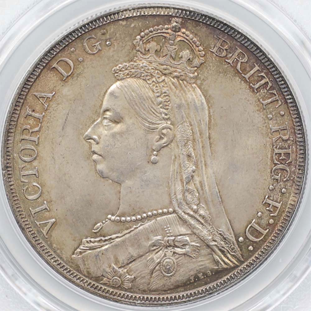 1887 �ѹ�ʥ����ꥹ�� �������ȥꥢ���� ����ӥ꡼�إå� 1���饦�� ��� ̤���� PCGS MS 65 ̤���ѡ�����̤������