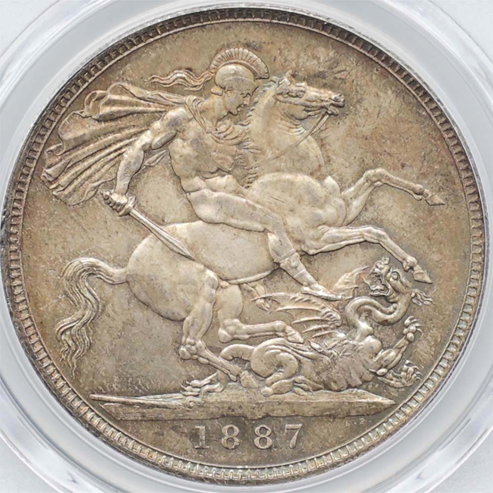 1887 �ѹ�ʥ����ꥹ�� �������ȥꥢ���� ����ӥ꡼�إå� 1���饦�� ��� ̤���� PCGS MS 65 ̤���ѡ�����̤������