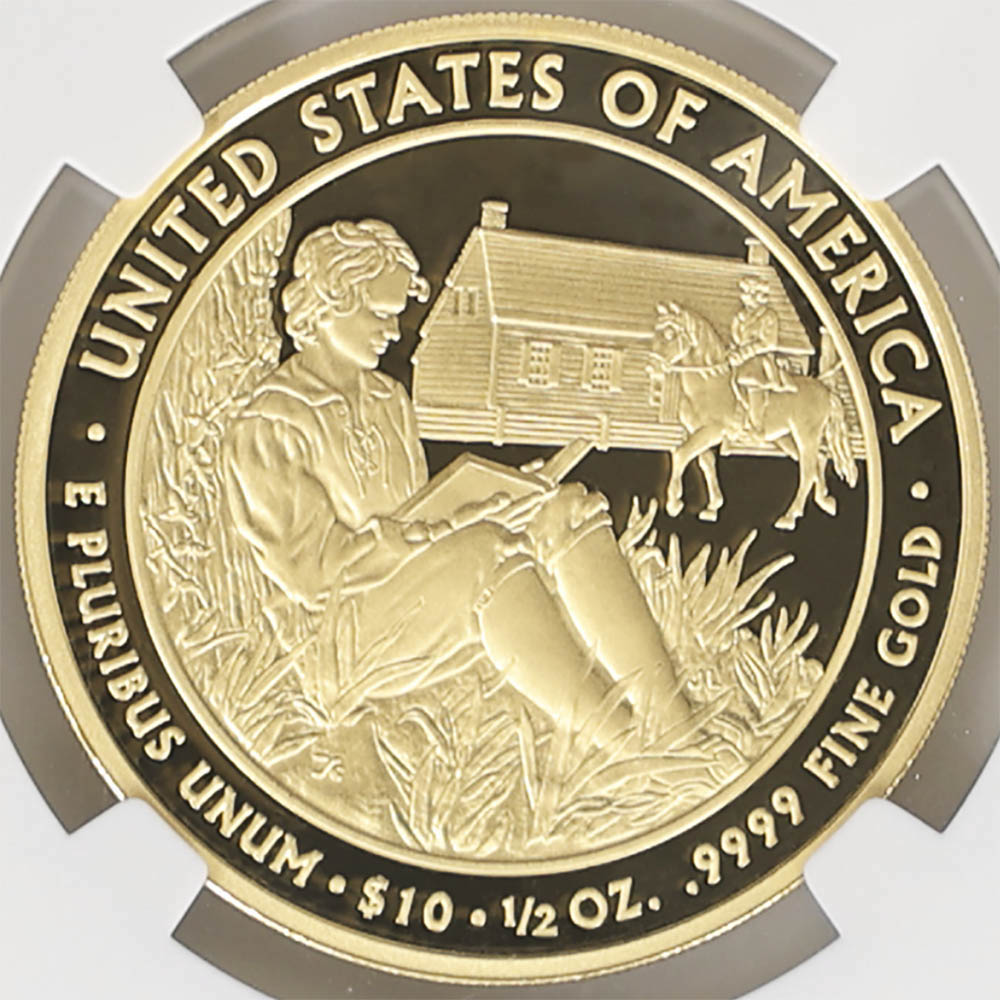 2008 ����ꥫ �ե������ȥ�ǥ����꡼�� ������ӥ塼��󡦥�Хƥ� 10 �ɥ� ��� 1/2���� �ץ롼�� NGC PF 70 UC �ǹ���� ����̤������