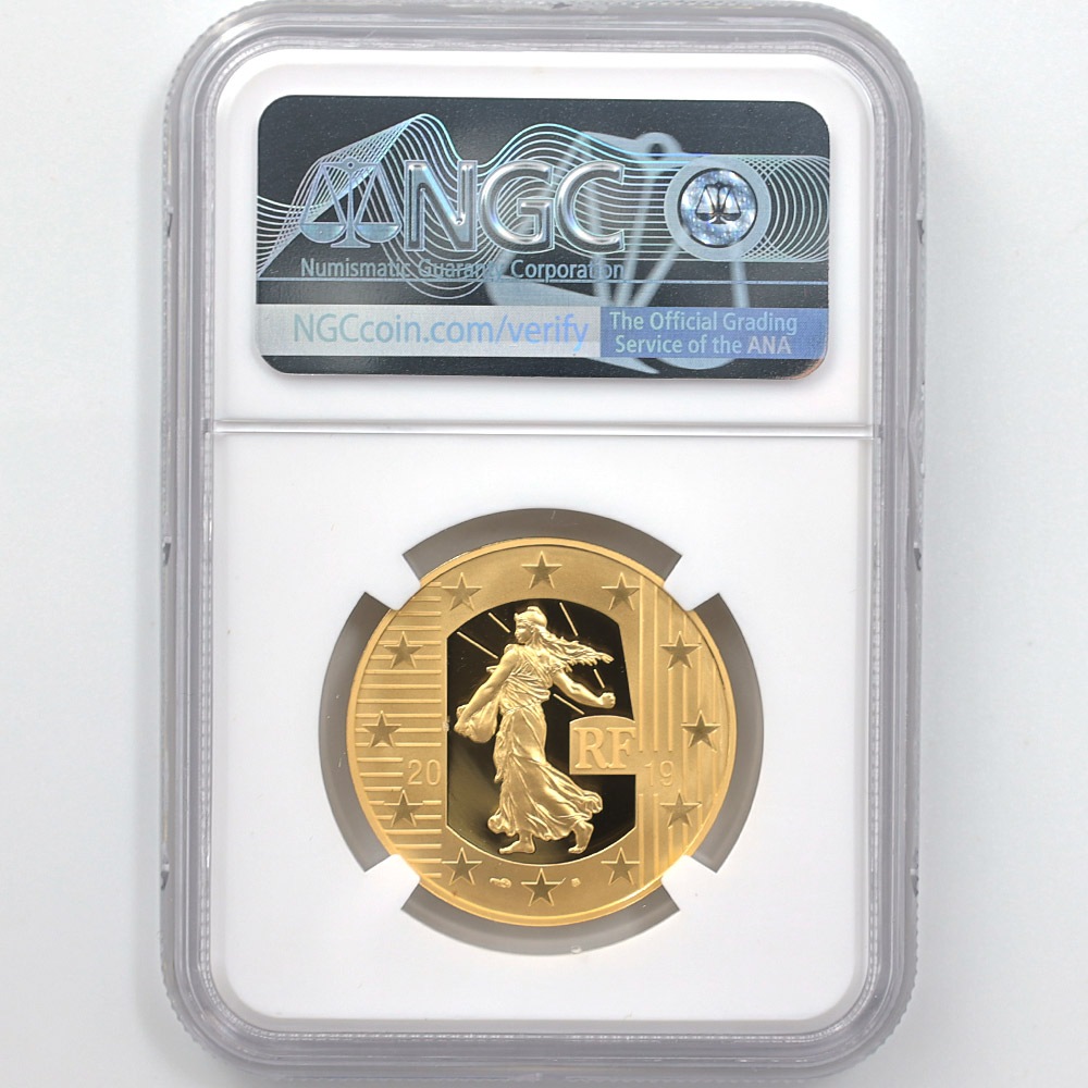 �������� 2019 �ե�� �ʥݥ쥪�� 100�桼�� ���  1/2���� �ץ롼�� NGC PF 70 UC �ǹ���� ����̤������ ��Ȣ�աڥݥ���ȡ������ݥ������оݳ���