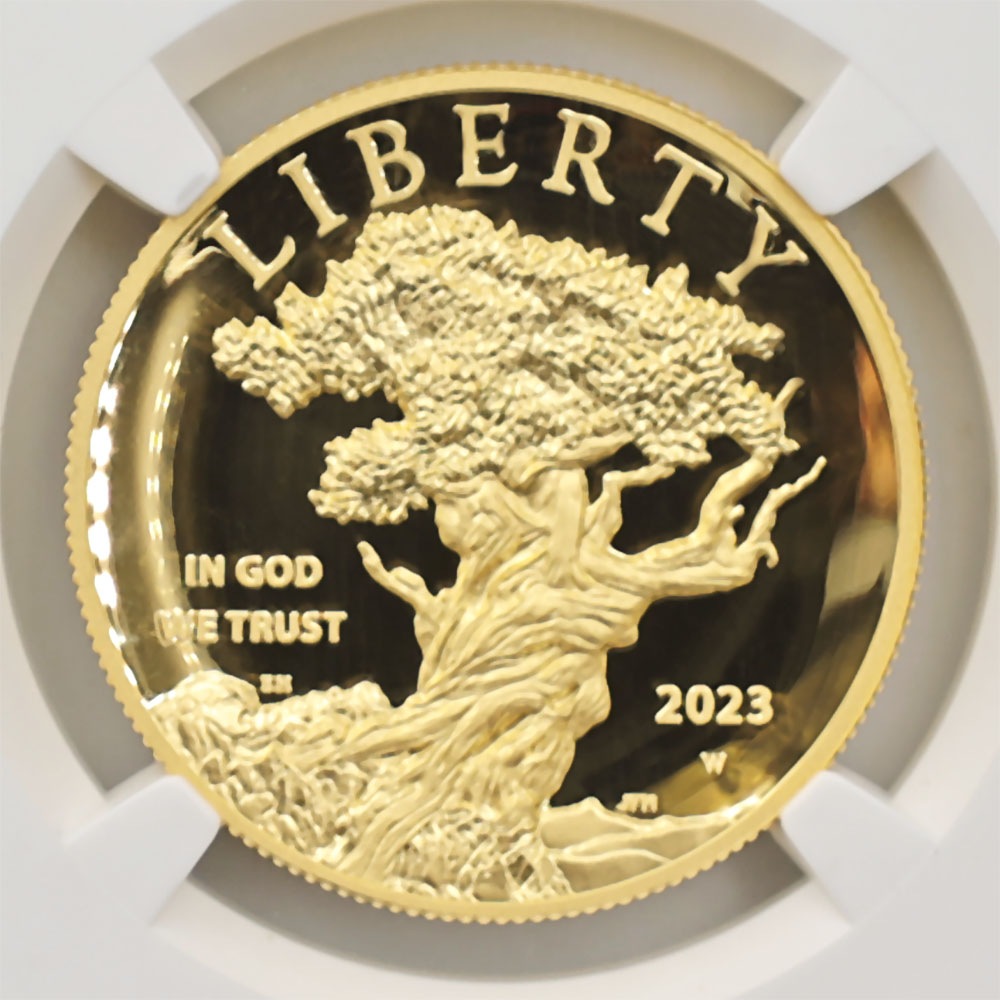 2023 ����ꥫ ��Хƥ� �ϥ���꡼�� 100�ɥ� ��� 1���� �ץ롼�� NGC PF 70 UC  FDOI ������ �ʽ�������� �ǹ���� ����̤������ ��Ȣ��