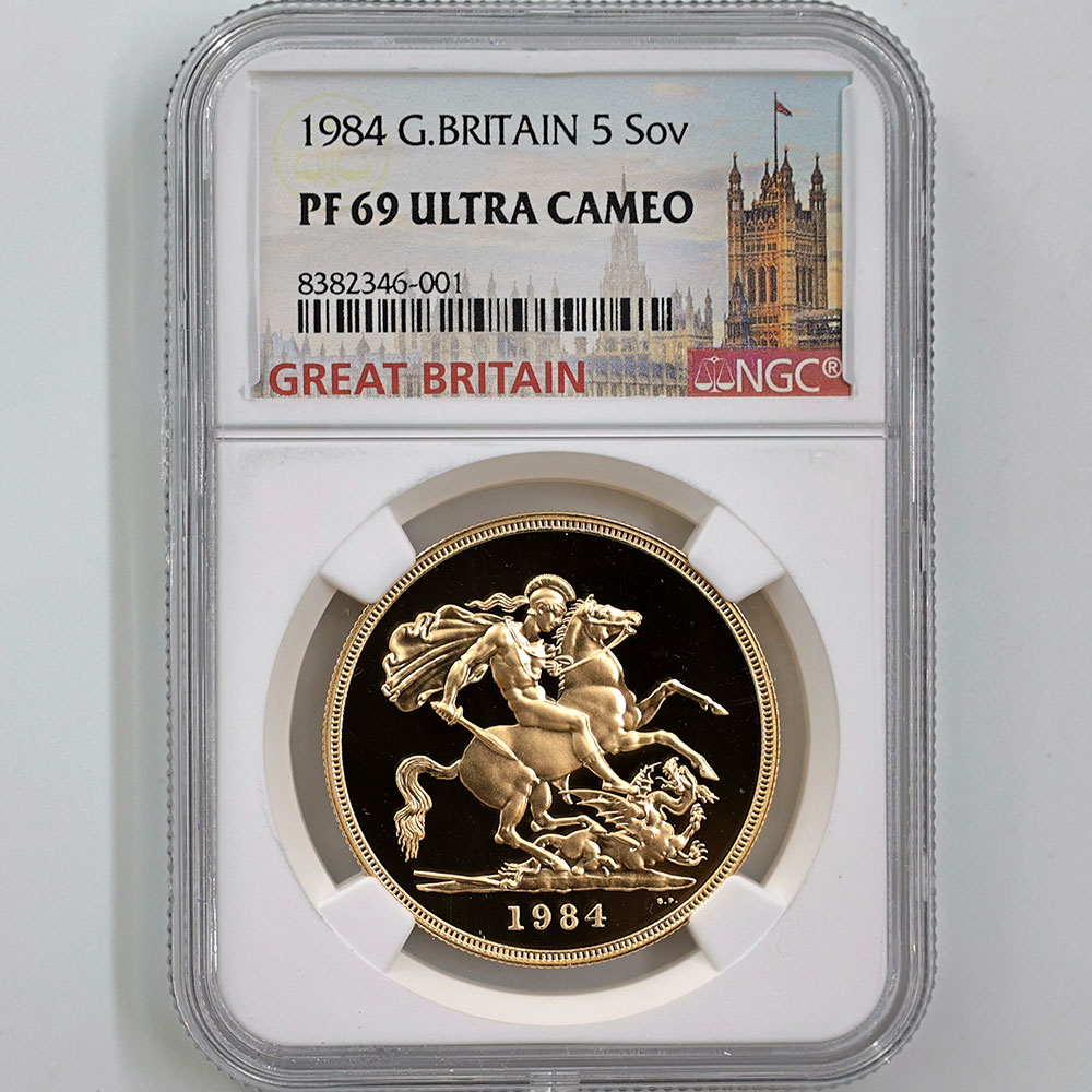 1984 �ѹ� ���ꥶ�٥�2�� ���֥�� 5�ݥ�ɡ�5���֥��˶�� �ץ롼�� NGC PF 69 UC ��ǹ���� ����̤������ �����硼��ε�༣ �����ꥹ ���