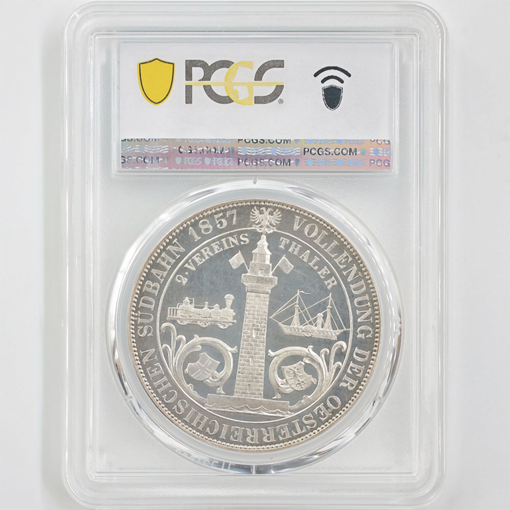 1857 �������ȥꥢ �ե��ġ��衼����1�� �������ȥꥢ����Ŵƻ������ǰ 2�����顼 ��� �ץ롼�� PCGS PR 65 CAM �ǹ���� ̤���ѡ�����̤������