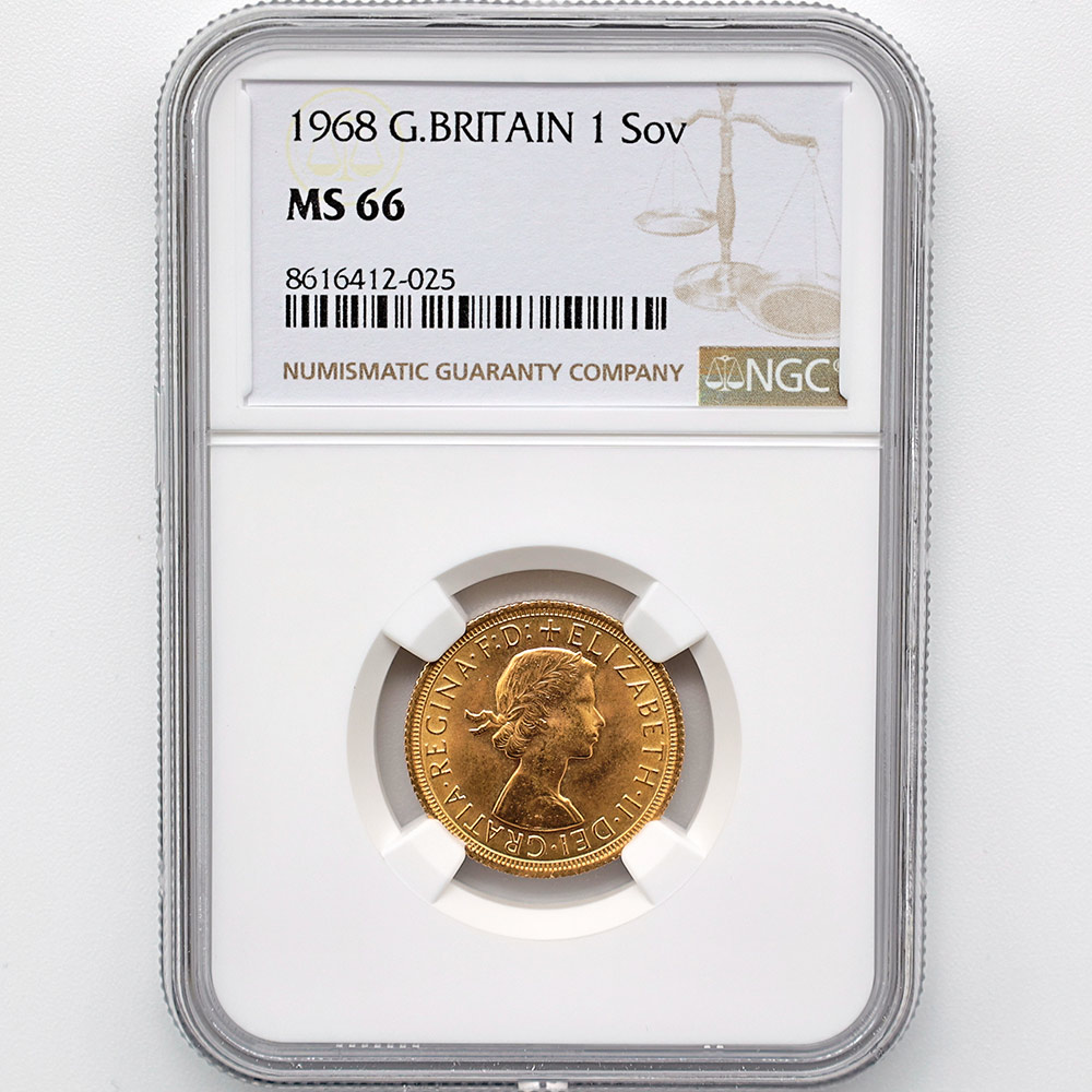 1968 �ѹ� ���ꥶ�٥�2�� ���֥�� 1�ݥ�ɡ�1���֥��˶�� NGC MS 66 ����̤������ �����硼��ε�༣