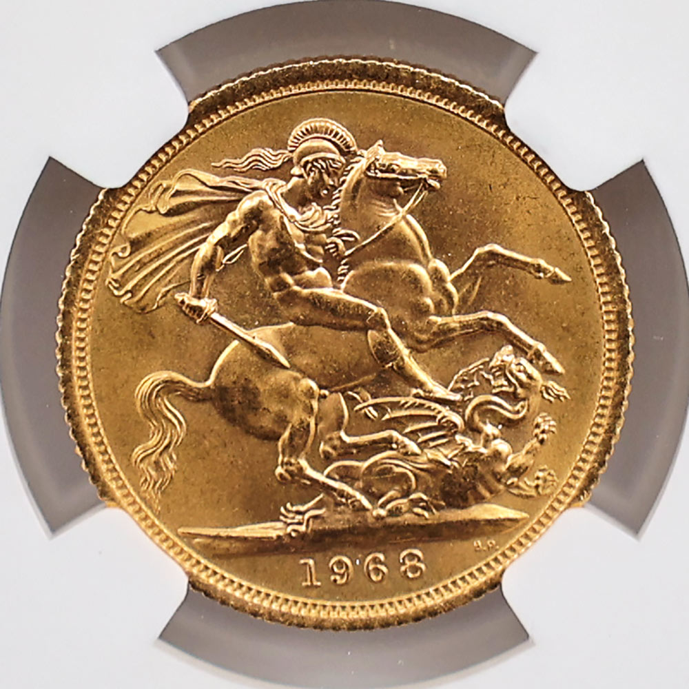 1968 �ѹ� ���ꥶ�٥�2�� ���֥�� 1�ݥ�ɡ�1���֥��˶�� NGC MS 66 ����̤������ �����硼��ε�༣
