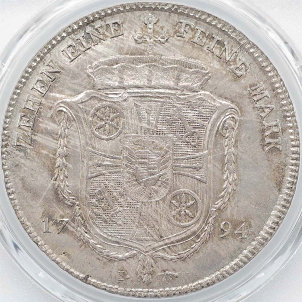 1794 �ɥ��� �ޥ���� �ե꡼�ɥ�ҡ������롦�衼���ա��ե��󡦥��륿���� 1�����顼 ��� PCGS MS 64 �ǹ���� ̤���ѡ�����̤������