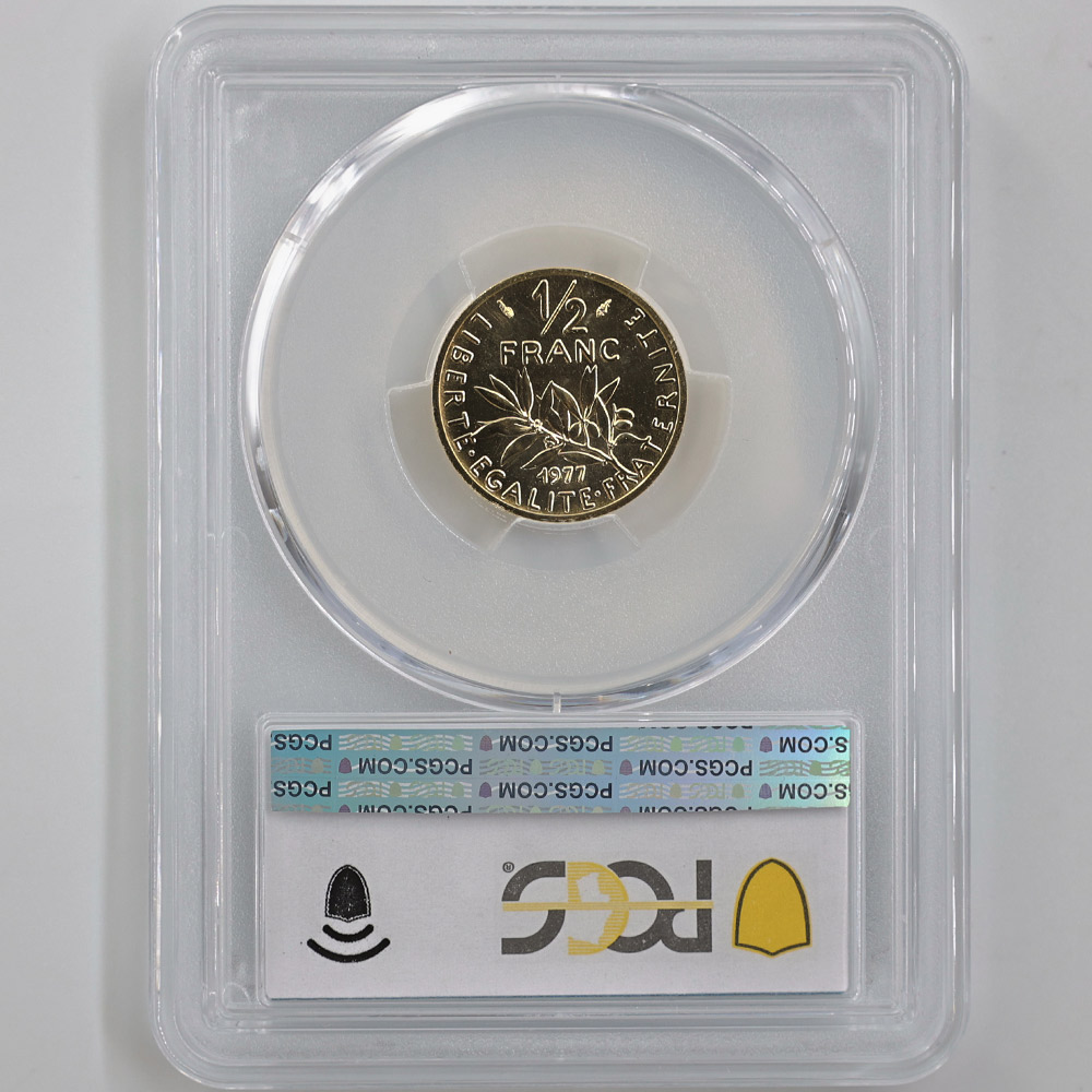 1977 �ե�� ��򼬤����� 1/2�ե�� �ԥ��ե��� ��� PCGS SP 67 ����̤������