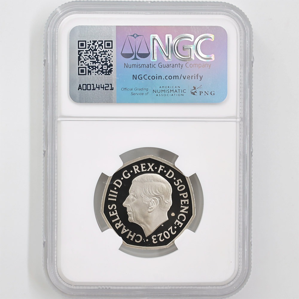  2023 ѹ ɥå75ǯ 50ڥ Ƽ ץ롼 NGC PF 70 UC ǹ ̤ Ȣ 1Τ