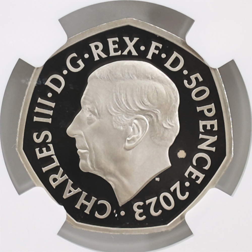  2023 ѹ ɥå75ǯ 50ڥ Ƽ ץ롼 NGC PF 70 UC ǹ ̤ Ȣ 1Τ