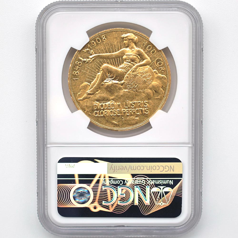 �������� 1908 �������ȥꥢ ����ν��� 100������ ���  �ץ롼�� NGC PF 58 ������ �ե��ġ��衼����1�� ¨��60��ǯ��ǰ�ڥݥ���ȡ������ݥ������оݳ���