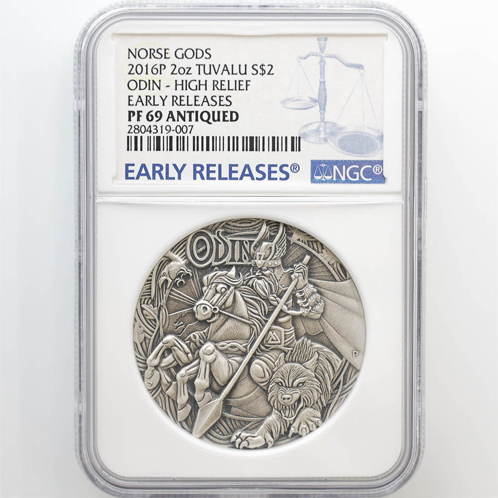 2016 �ĥХ� �ϥ���졼�� �̲��ο� �����ǥ��� 2�ɥ� ��� 2���� �ץ롼�� ����ƥ������ž夲  NGC PF 69 ANTIQUED ER  ������ �źǹ���� ����̤������