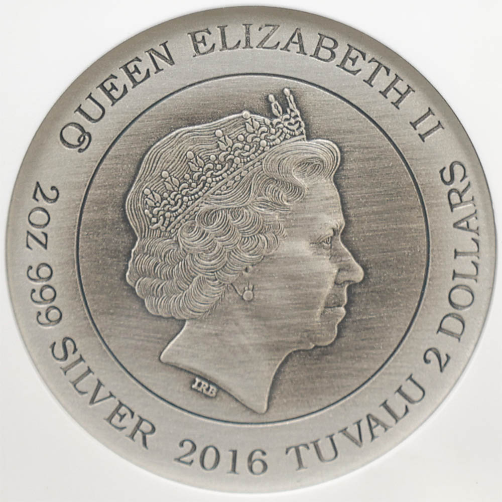 2016 �ĥХ� �ϥ���졼�� �̲��ο� �����ǥ��� 2�ɥ� ��� 2���� �ץ롼�� ����ƥ������ž夲  NGC PF 69 ANTIQUED ER  ������ �źǹ���� ����̤������