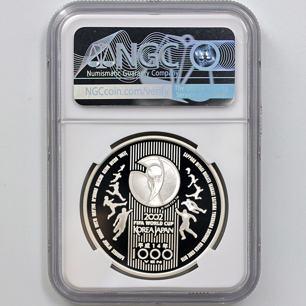 2002 ���� FIFA ���ɥ��å׵�ǰ ��߶�� 1���� �ץ롼�� NGC PF 70 UC �ǹ���� ����̤������ 1000�� ��ʾ �Ų� ��ǰ������ ʿ��14ǯ
