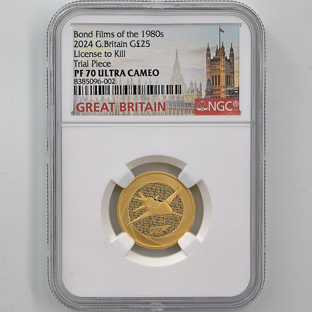 ����� 2024 �ѹ� �������ॺ���ܥ�� 007 ���꡼��60ǯ�ε��� 1980ǯ����� 25�ݥ�� ��� 1/4���� �ץ롼�� NGC PF 70 UC �ǹ���� ����̤������ ��Ȣ�� �����ꥹ ��� ������1��Τ�