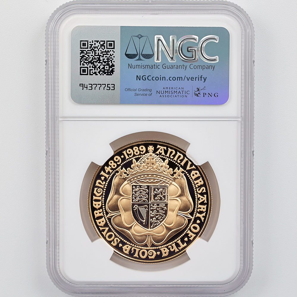 ��α�� 1989 �ѹ� ���ꥶ�٥�2�� ���֥�� 500��ǯ��ǰ 5�ݥ�ɡ�5���֥��˶�� �ץ롼�� NGC PF 70 UC �ǹ���� ����̤������ ���塼���������� �����ꥹ ���