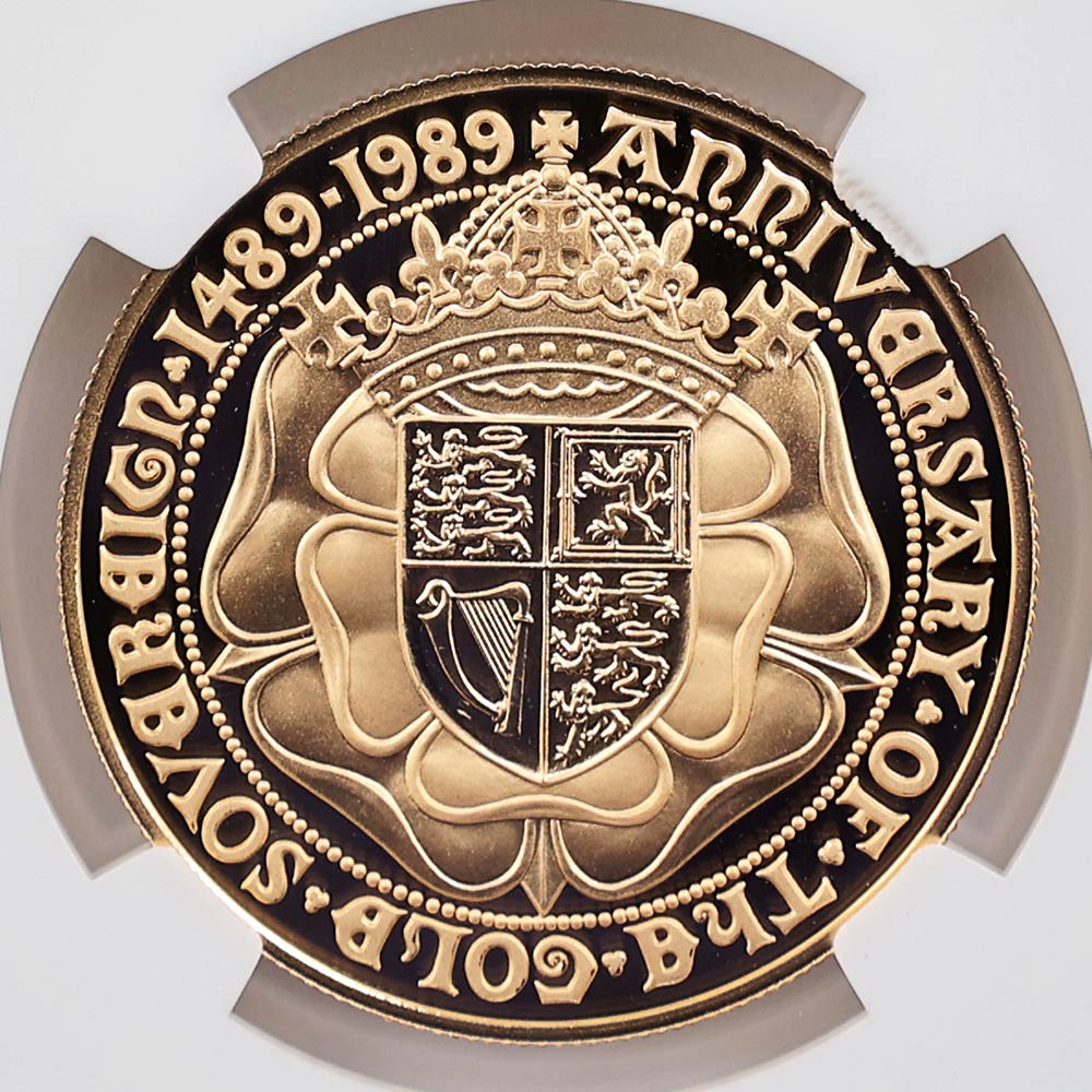 ��α�� 1989 �ѹ� ���ꥶ�٥�2�� ���֥�� 500��ǯ��ǰ 5�ݥ�ɡ�5���֥��˶�� �ץ롼�� NGC PF 70 UC �ǹ���� ����̤������ ���塼���������� �����ꥹ ���