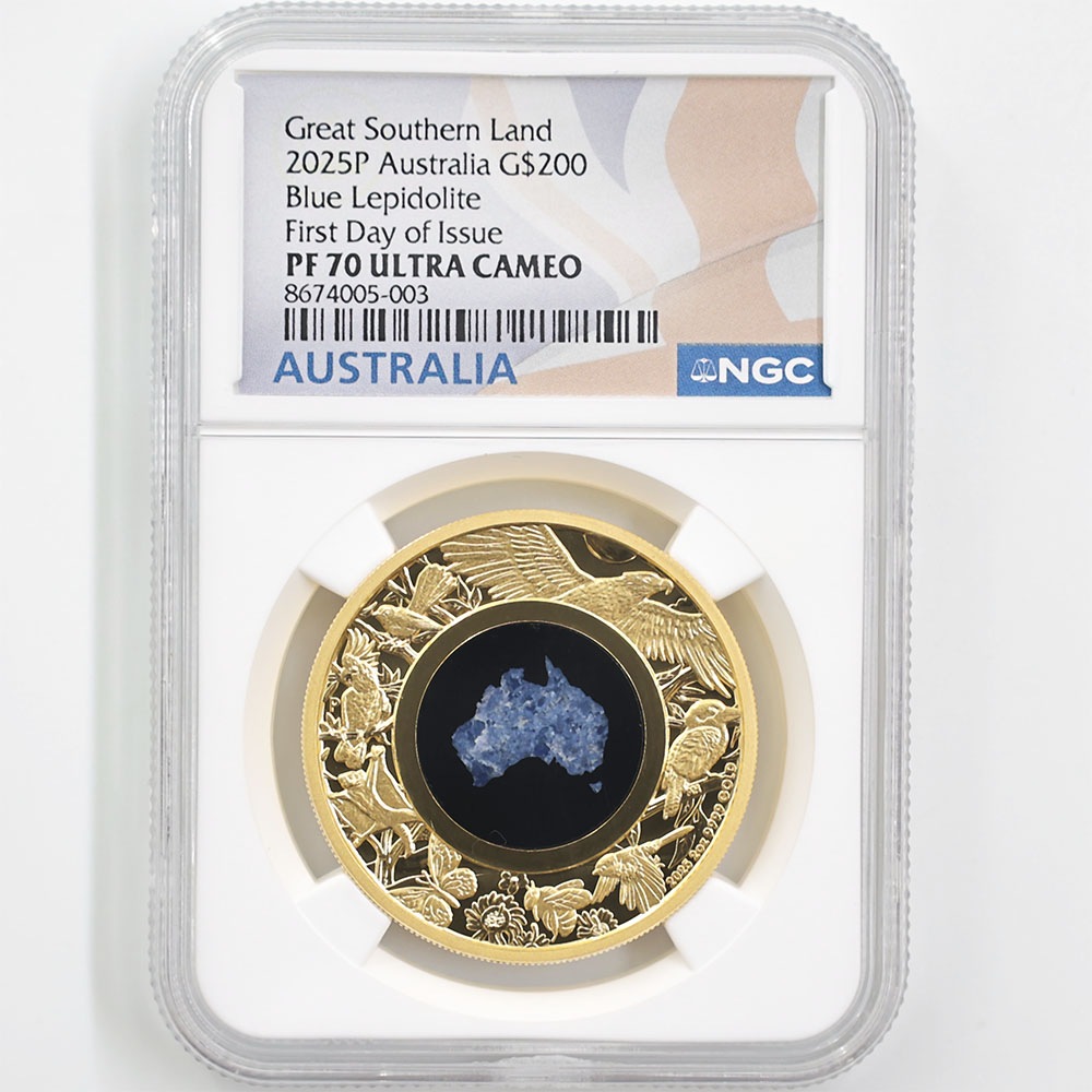 ���ָ������̲��� 2025 �������ȥ�ꥢ ���졼�ȡ������󡦥��� 200��ɥ� ��� 2���� �֥롼��ԥɥ饤���Ȥ���� �ץ롼�� NGC PF 70 UC FDOI ������ �ʽ�������� �ǹ���� ����̤������ ��Ȣ��