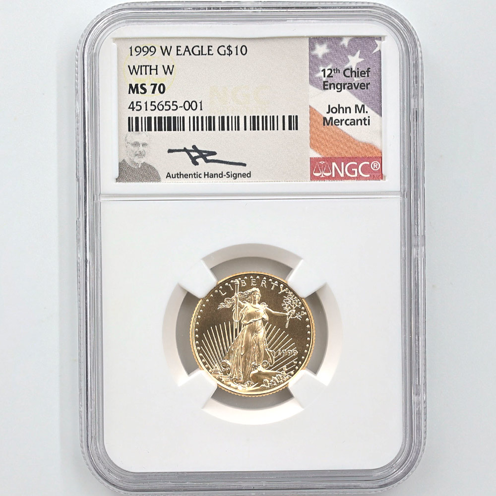 �������� 1999 ����ꥫ ������� �������� 10�ɥ� ��� 1/4���� ̤���� NGC MS 70 �ǹ���� ����̤�����ʡڥݥ���ȡ������ݥ������оݳ���