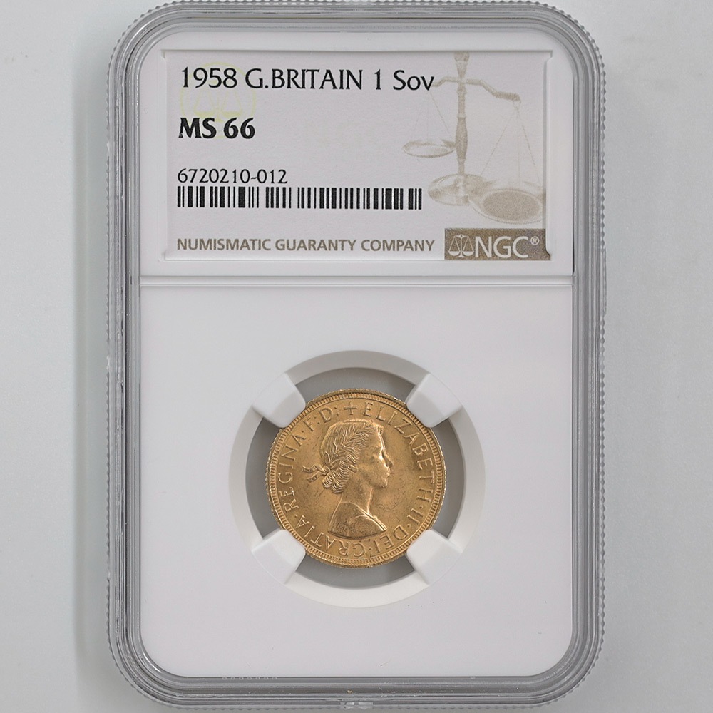 1958 �ѹ� ���ꥶ�٥�2�� ���֥�� 1�ݥ�ɡ�1���֥��˶�� NGC MS 66 ����̤������ �����硼��ε�༣ 