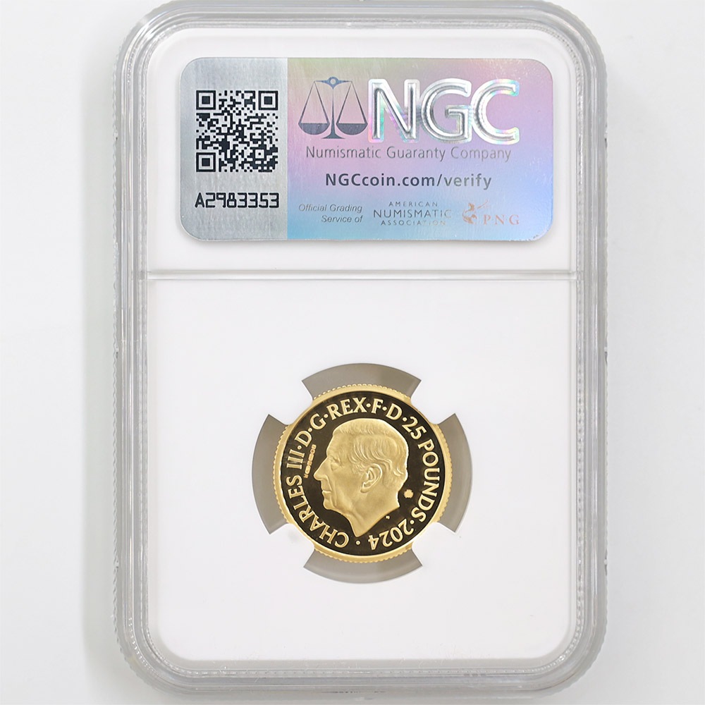 ����� 2024 �ѹ� ����Υߥ塼������� ���硼�����ޥ����� 25�ݥ�� ��� 1/4���� �ץ롼�� NGC PF 69 UC �ǹ���� ����̤������ ��Ȣ�� �����ꥹ ��� ������1��Τ�