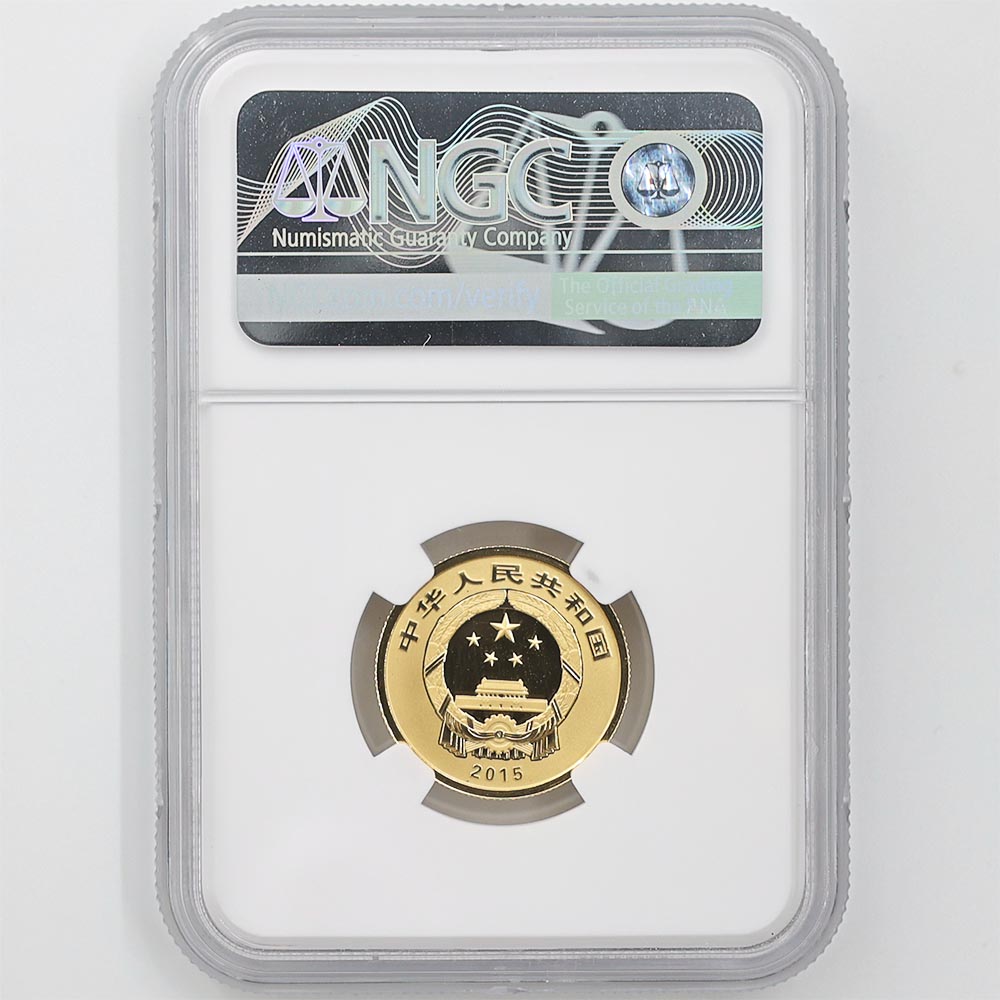 2015  ʩλ꡼4  µڻ 100  1/4  ץ롼 NGC PF 70 UC ǹ ̤