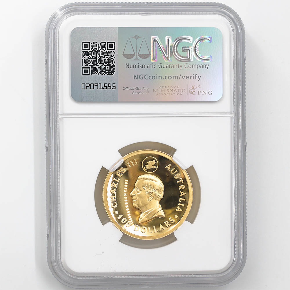 2024 �������ȥ�ꥢ �ϥ���꡼�� ���ʥ����̥亮 ȯ��10��ǯ 100��ɥ� ��� 1���� �ץ롼�� NGC PF 70 UC FDOI�ʽ�������˽����� �ǹ���� ����̤������ ��Ȣ��