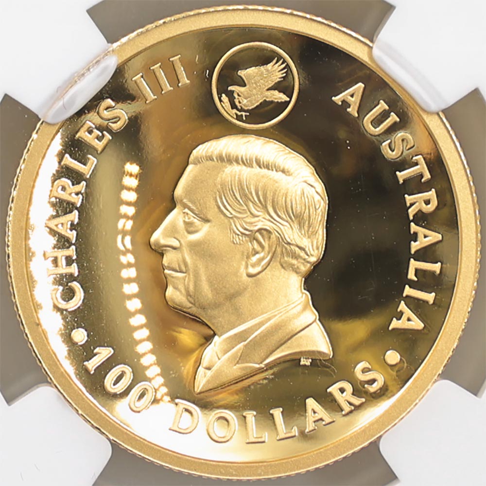 2024 �������ȥ�ꥢ �ϥ���꡼�� ���ʥ����̥亮 ȯ��10��ǯ 100��ɥ� ��� 1���� �ץ롼�� NGC PF 70 UC FDOI�ʽ�������˽����� �ǹ���� ����̤������ ��Ȣ��