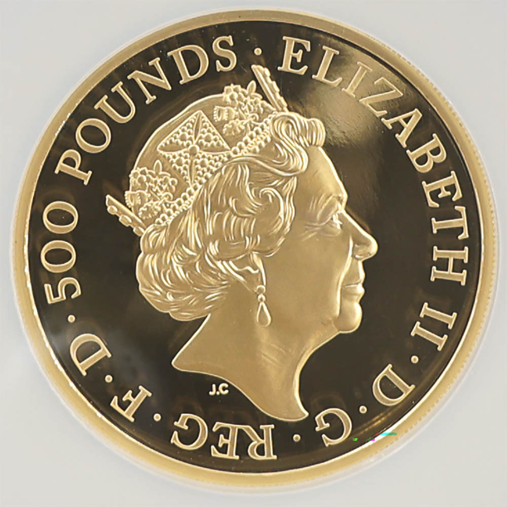 2021 ѹ ֥꥿˥ 500ݥ  5 ץ롼 NGC PF 70 UC FR  ǹ ̤ Ȣ ꥹ 