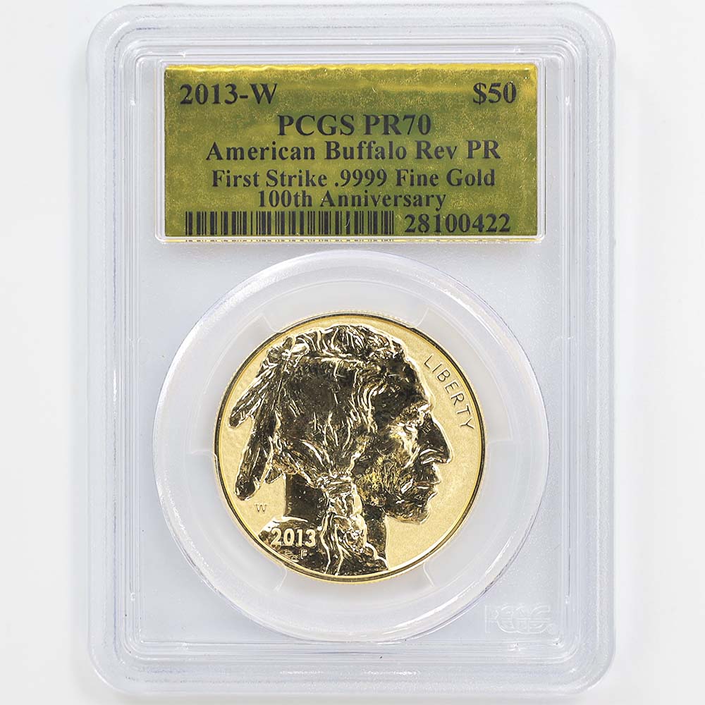 �������� 2013 ����ꥫ �Хåե����� 50�ɥ� ��� 1���� ��С��� �ץ롼�� PCGS PR 70 FS ������ �ǹ���� ����̤������