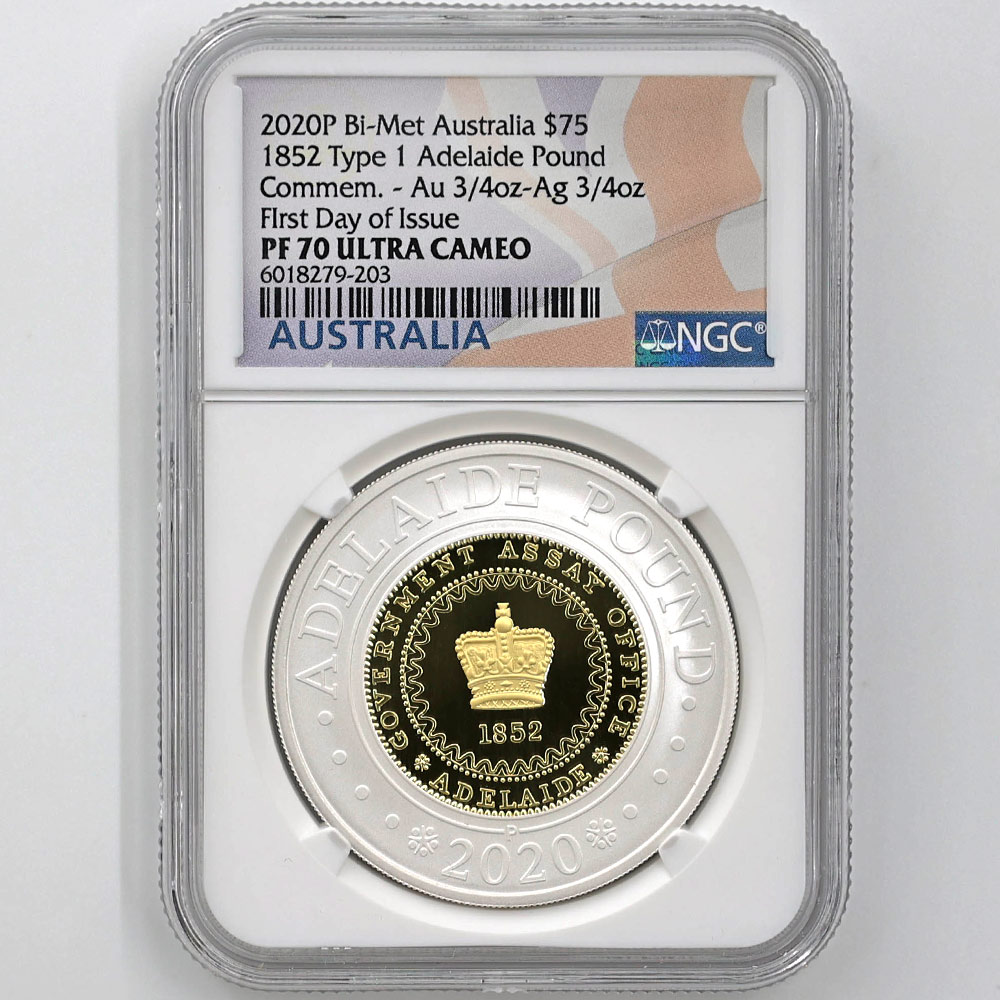 2020 �������ȥ�ꥢ ���ꥶ�٥�2�� ���ǥ졼�ɡ��ݥ�� 75��ɥ� �Х��᥿��� 1.5���� �ץ롼�� NGC PF 70 UC FDOI ������ �ʽ�������� �ǹ���� ����̤������