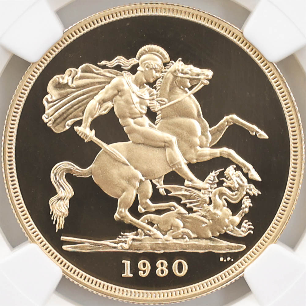 1980 �ѹ� ���ꥶ�٥�2�� ���֥�� 5�ݥ�ɡ�5���֥��˶�� �ץ롼�� NGC PF 69 UC ��ǹ���� ����̤������ �����硼��ε�༣ �����ꥹ ���