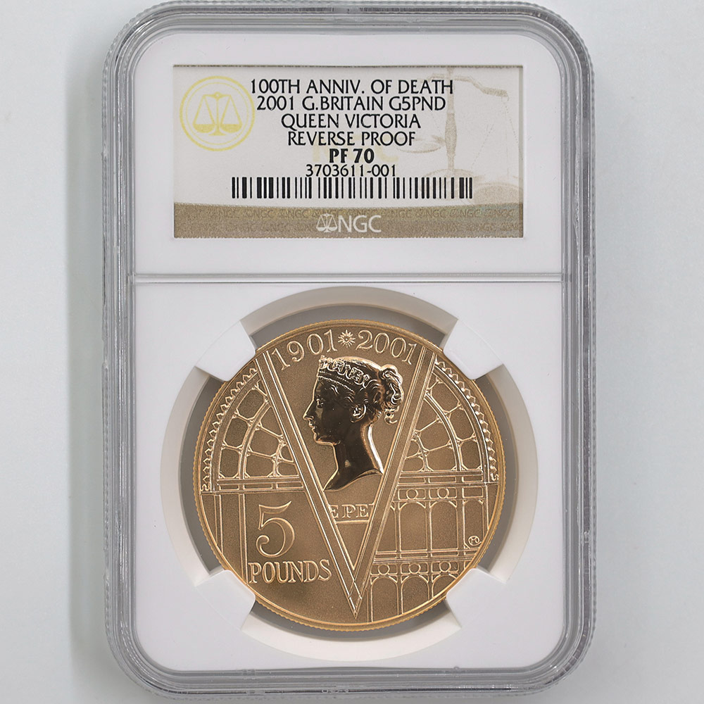 2001 �ѹ� �������ȥꥢ���� �׸�100��ǯ��ǰ 5�ݥ�� ��� ��С����ץ롼�� NGC REVERSE PF 70 �ǹ���� ����̤������ �����ꥹ ���