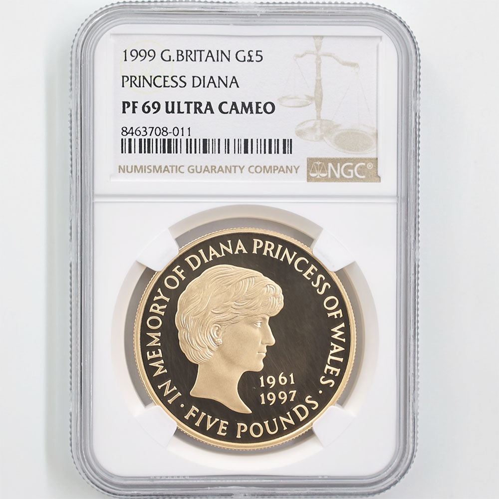 1999 �ѹ� �������������鵭ǰ 5�ݥ�� ��� �ץ롼�� NGC PF 69 UC ��ǹ���� ����̤������ ��Ȣ�� �����ꥹ ���