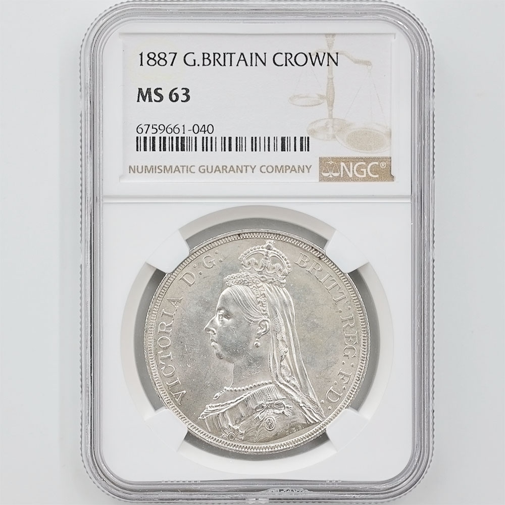 S*y様 1887年 英国ジュベリーヘッド　　ヴィクトリア女王 クラウン銀貨ロン S*y様 1887年 英国ジュベリーヘッド ヴィクトリア女王 クラウン