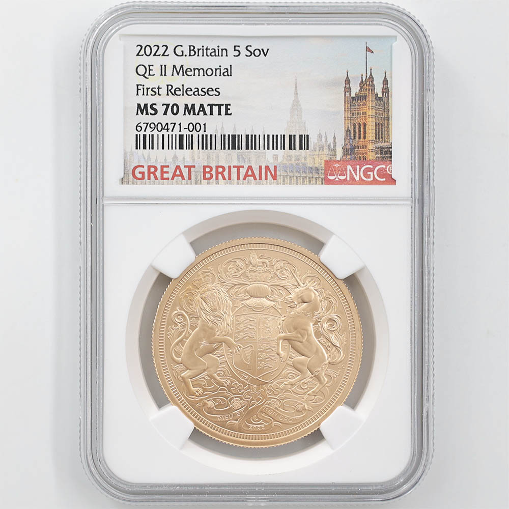 2022 �ѹ� ���ꥶ�٥�2�� ���鵭ǰ ���֥�� 5�ݥ�ɡ�5���֥��˶�� NGC MS 70 MATTE FR ������ �ǹ���� ����̤������ ��Ȣ�� �����ꥹ ���