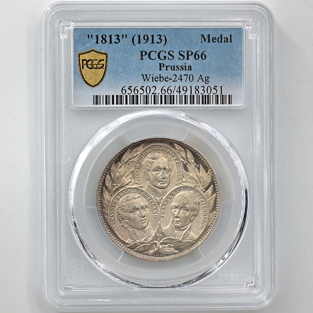 "1813" (1913) �ɥ��� �ץ������� ������إ��2�� ��������100��ǯ��ǰ ������ PCGS SP 66  ��ǹ���� ����̤������