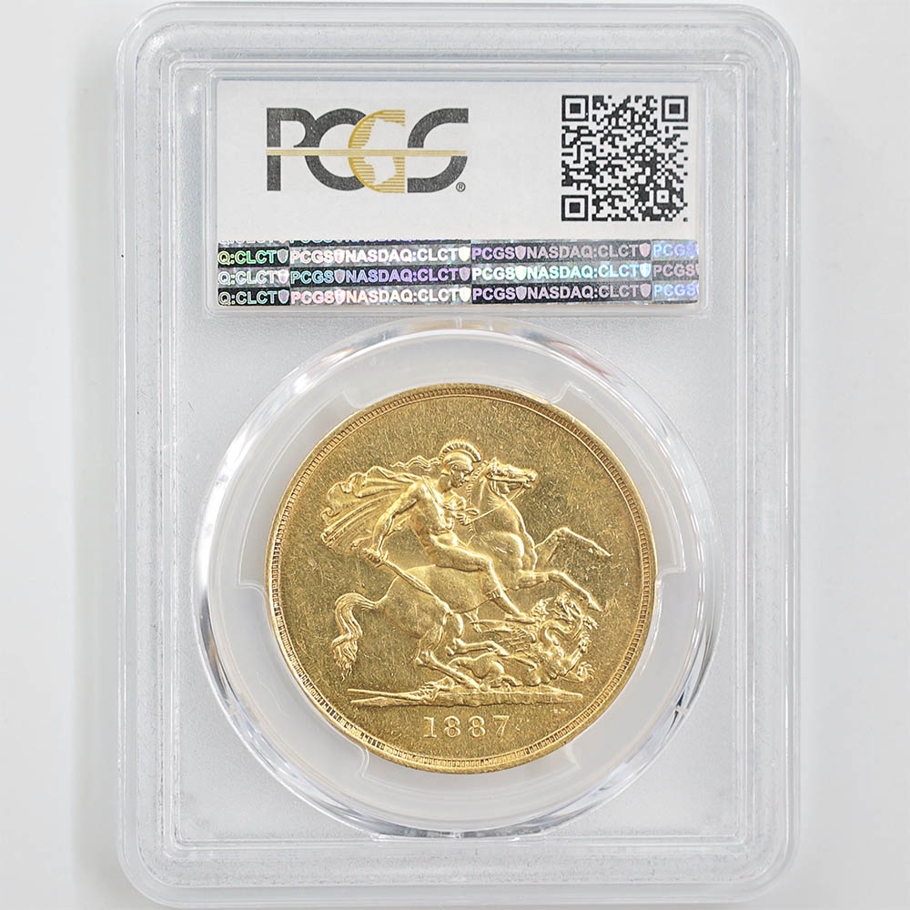 �������� 1887 �ѹ� �������ȥꥢ���� ����ӥ꡼�إå� 5�ݥ�� ��5���֥��� ��� PCGS MS 62 ��̤������ �����ꥹ ��ߡڥݥ���ȡ������ݥ������оݳ���