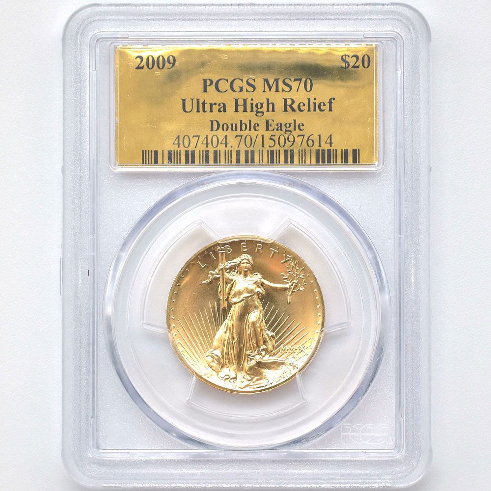 �������� 2009 ����ꥫ ����ȥ�ϥ���꡼�� ���֥륤������ 20�ɥ� ��� 1���� PCGS MS 70 �ǹ���� ����̤������ �ڥݥ���ȡ������ݥ������оݳ���