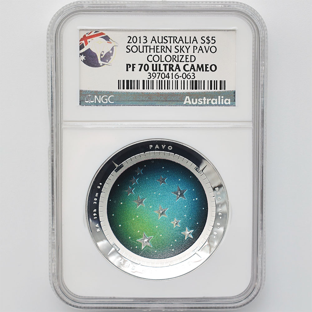 ������ 2013 �������ȥ�ꥢ ��ŷ��ŷ��� �����㤯�� �ɡ��෿ ��� 1���� �ץ롼��  NGC PF 70 UC �ǹ���� ����̤������