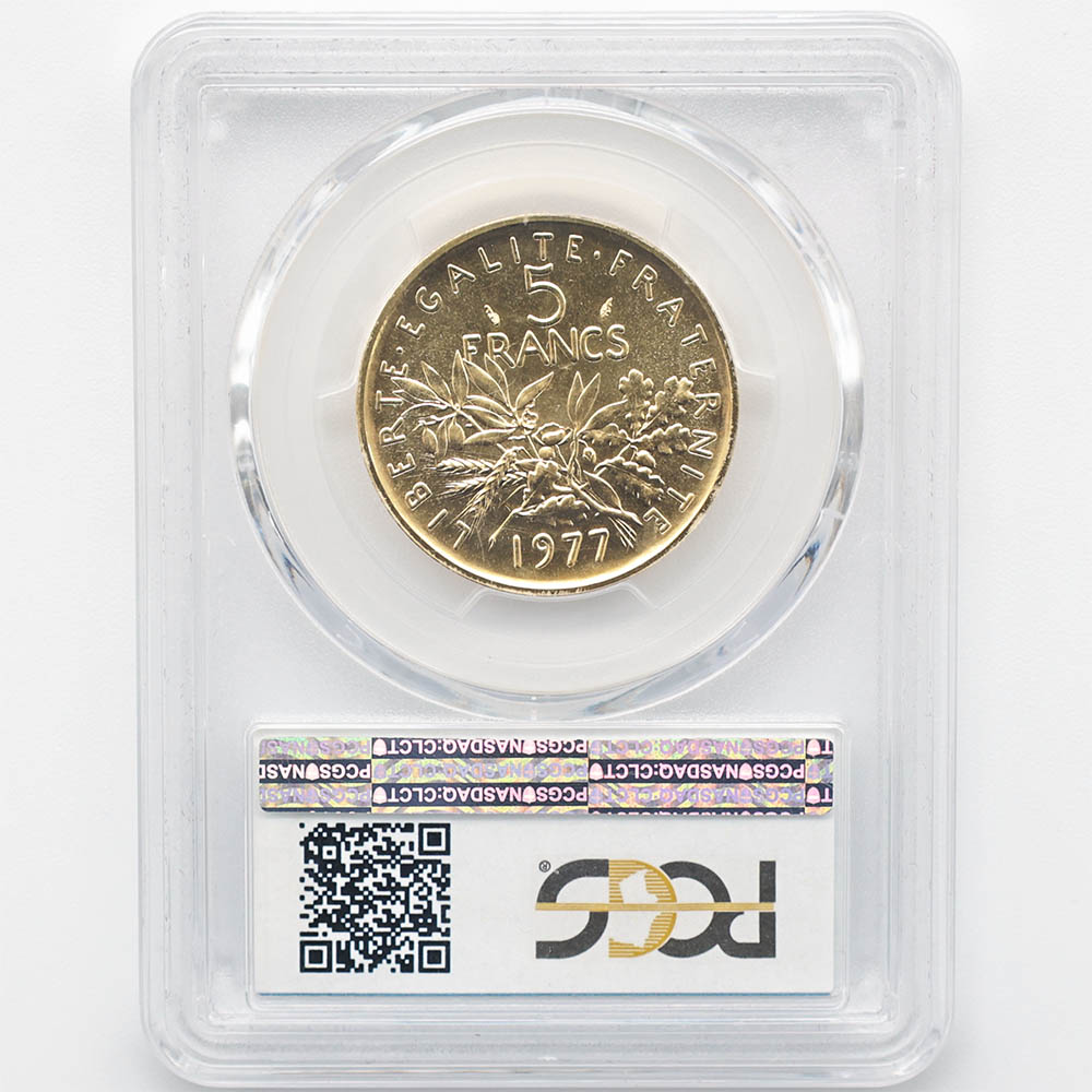 �������� 1977 �ե�� ��򼬤����� 5�ե�� �ԥ��ե��� ��� PCGS SP 67 ����̤������ �ڥݥ���ȡ������ݥ������оݳ���