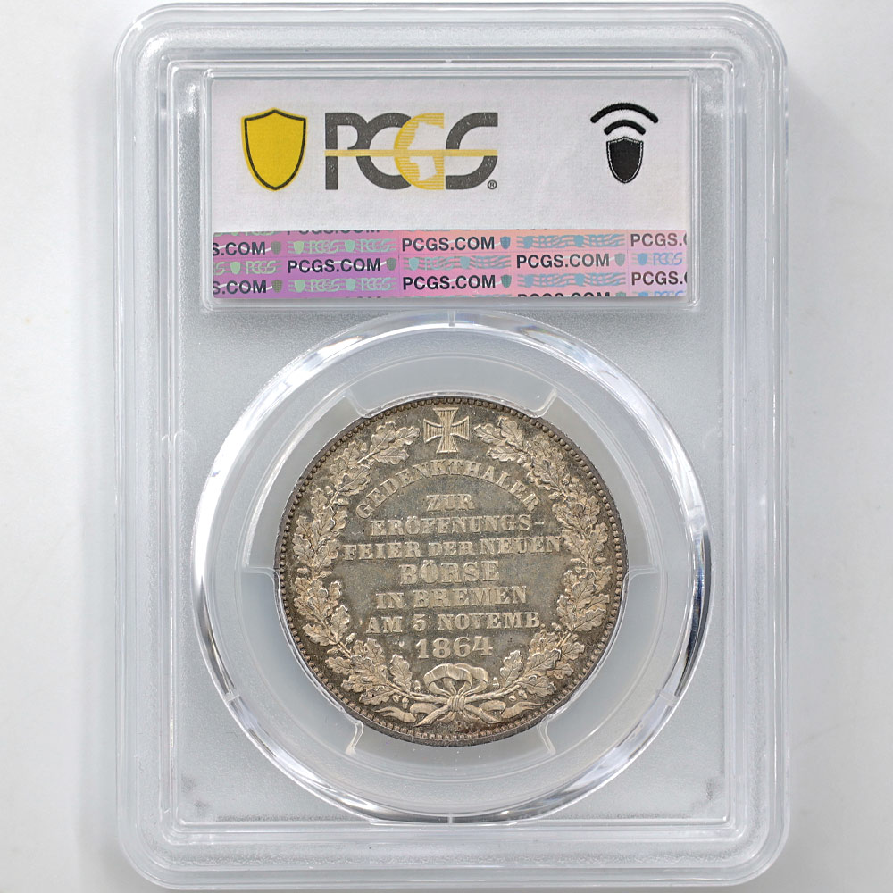 1864 �ɥ��� �֥졼��� ���ڷ������ 1�����顼 ��� PCGS MS 64 ̤���ѡ�����̤������