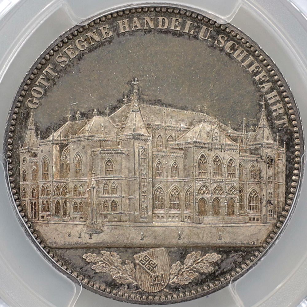 1864 �ɥ��� �֥졼��� ���ڷ������ 1�����顼 ��� PCGS MS 64 ̤���ѡ�����̤������