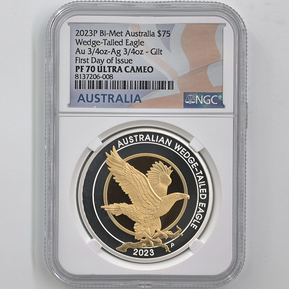 2023 �������ȥ�ꥢ ���ʥ����̥亮 75��ɥ� �Х��᥿��� 1.5���� �ץ롼�� NGC PF 70 UC FDOI ������ �ʽ�������� �ǹ���� ����̤������ ��Ȣ�� �����å��ơ��륤������