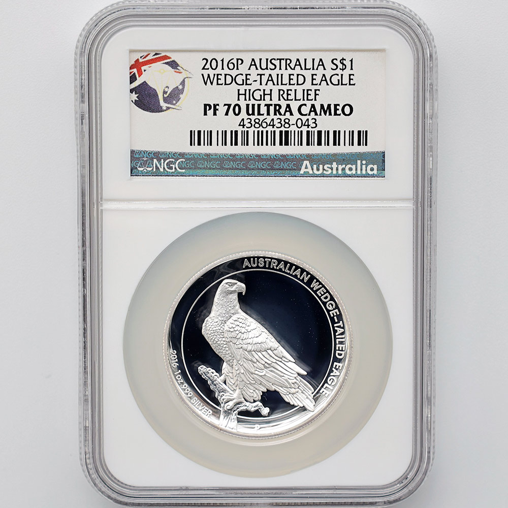 ������ 2016 �������ȥ�ꥢ �ϥ���꡼�� ���ʥ����̥亮 1��ɥ� ��� 1���� �ץ롼�� NGC PF 70 UC �ǹ���� ����̤������ �����å��ơ��륤������ ��Ȣ��