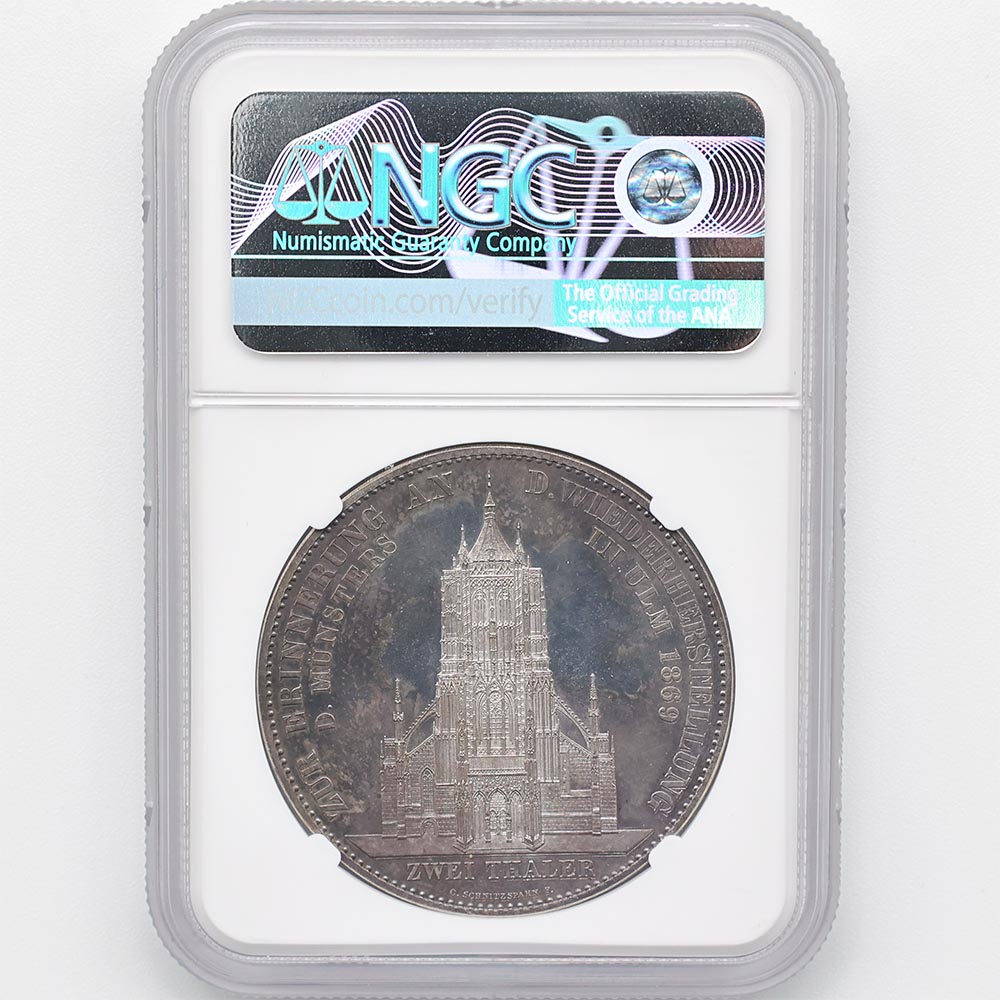 1869 �ɥ��� �����ƥ�٥륯���� ������1�� ���������Ʋ������ǰ 2�����顼 �ץ롼�ն�� NGC PF 63 �ǹ���� ����̤������