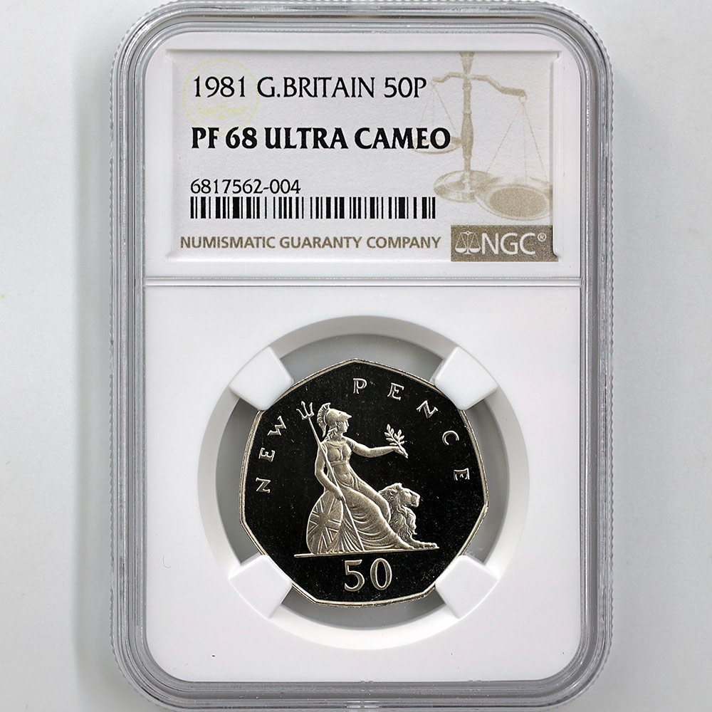 1981 �ѹ� ���ꥶ�٥�2��  50�˥塼�ڥ� ��Ƽ�� �ץ롼�� NGC PF 68 UC ��ǹ���� ����̤������ 