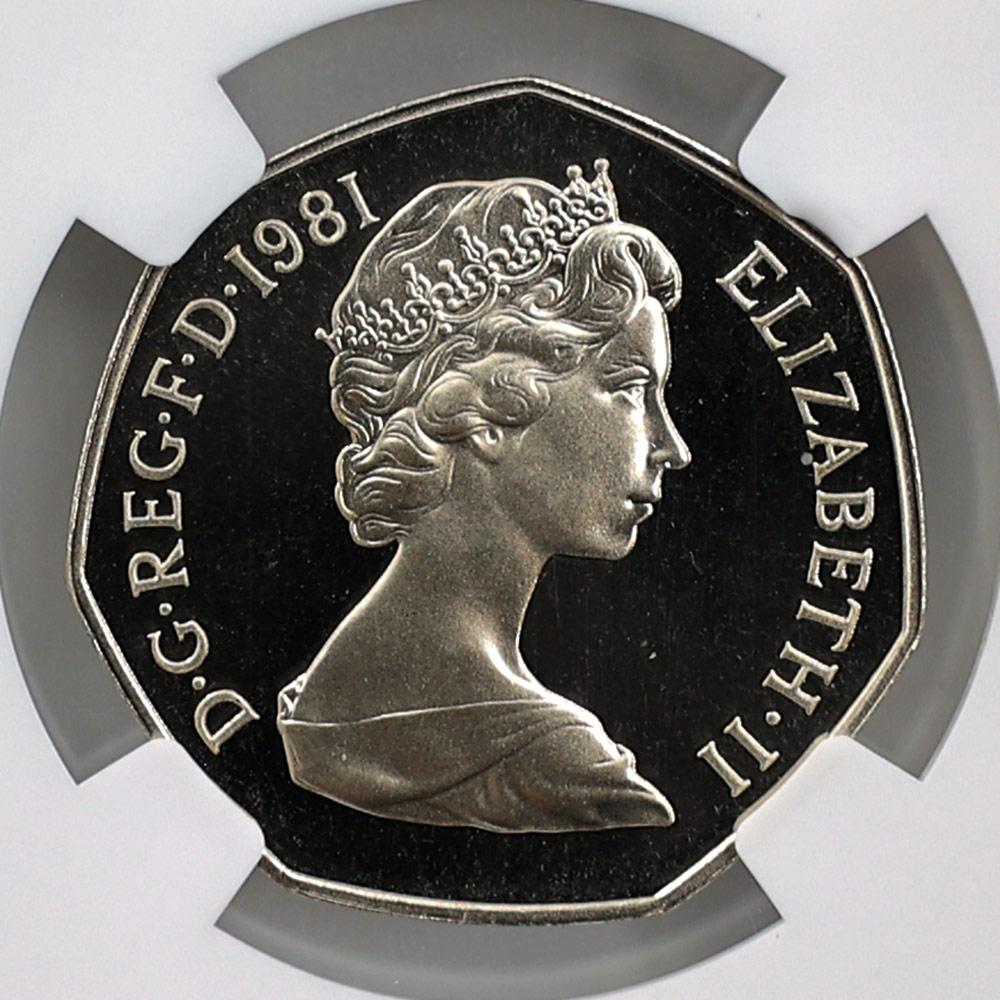 1981 �ѹ� ���ꥶ�٥�2��  50�˥塼�ڥ� ��Ƽ�� �ץ롼�� NGC PF 68 UC ��ǹ���� ����̤������ 