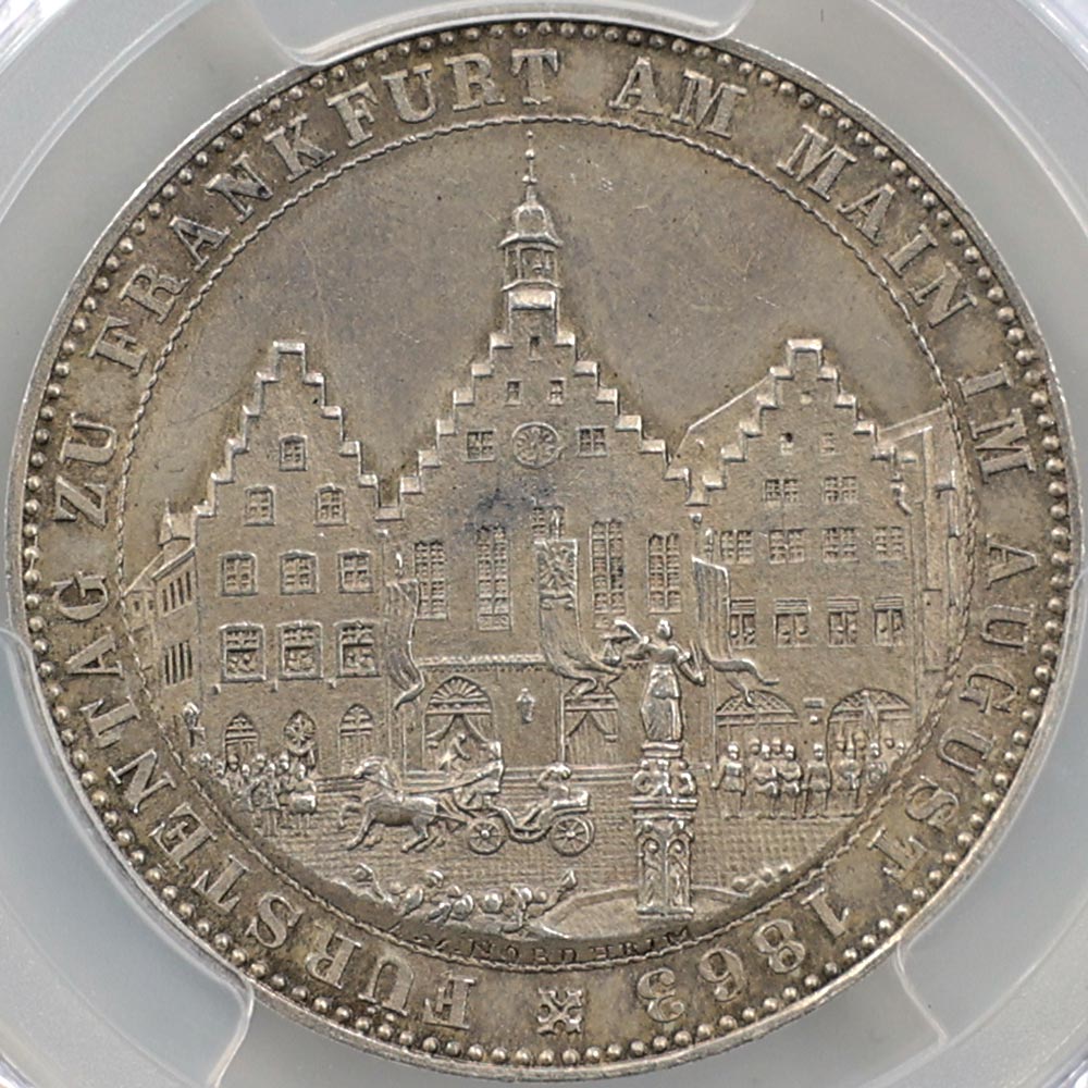 1863 ɥ ե󥯥ե ԻԷʴѿ 1顼  PCGS MS 64 ̤ѡ̤