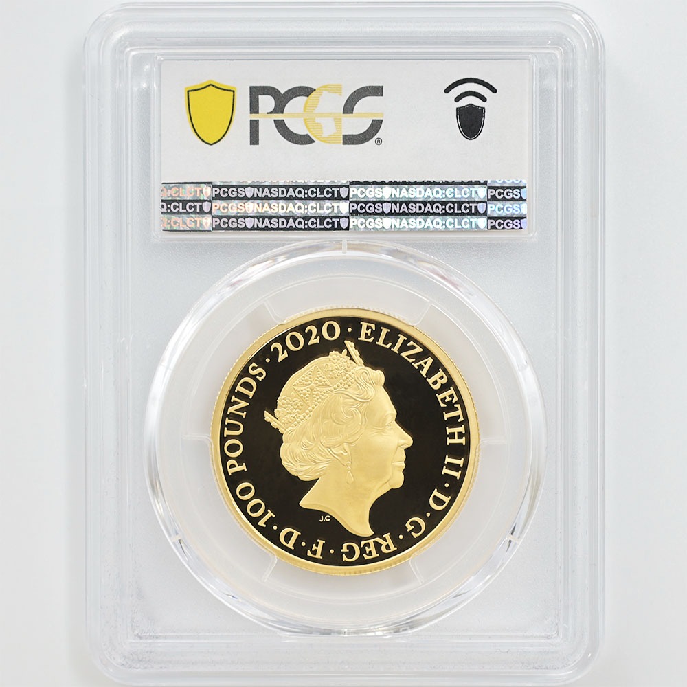 �������� 2020 �ѹ� 007 �������ॺ���ܥ�� ��1�� 100�ݥ�� ��� 1���� �ץ롼�� PCGS PR 70 DCAM �ǹ���� ����̤������ �����ꥹ ���